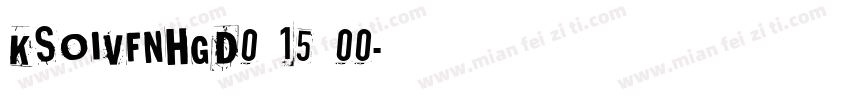 KSOIVFNHGD0 15 00字体转换